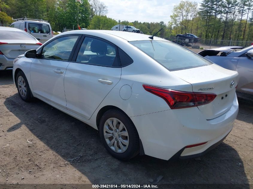 2019 Hyundai Accent Se/Sel VIN: 3KPC24A3XKE056996 Lot: 39421814