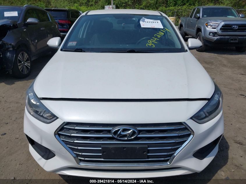 2019 Hyundai Accent Se/Sel VIN: 3KPC24A3XKE056996 Lot: 39421814