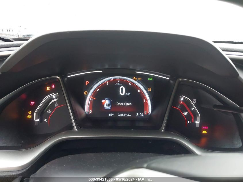 2019 Honda Civic Sport VIN: 2HGFC4B85KH304453 Lot: 39421836