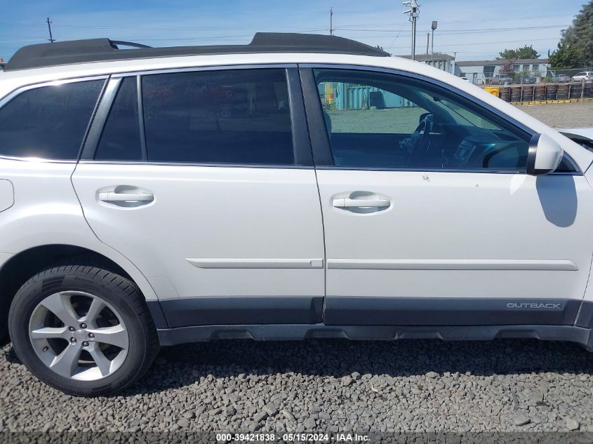 2013 Subaru Outback 2.5I Limited VIN: 4S4BRBKC5D3211678 Lot: 39421838