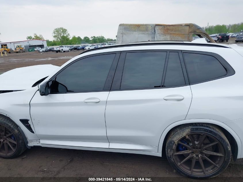 2021 BMW X3 M VIN: 5YMTS0C02M9F55563 Lot: 39421845