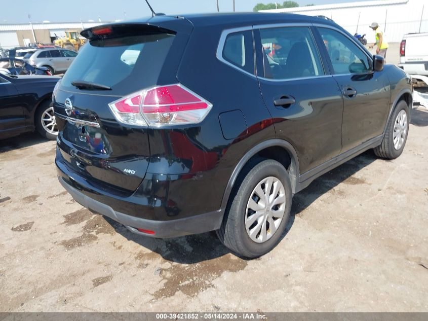 2016 Nissan Rogue S/Sl/Sv VIN: 5N1AT2MV3GC820767 Lot: 39421852