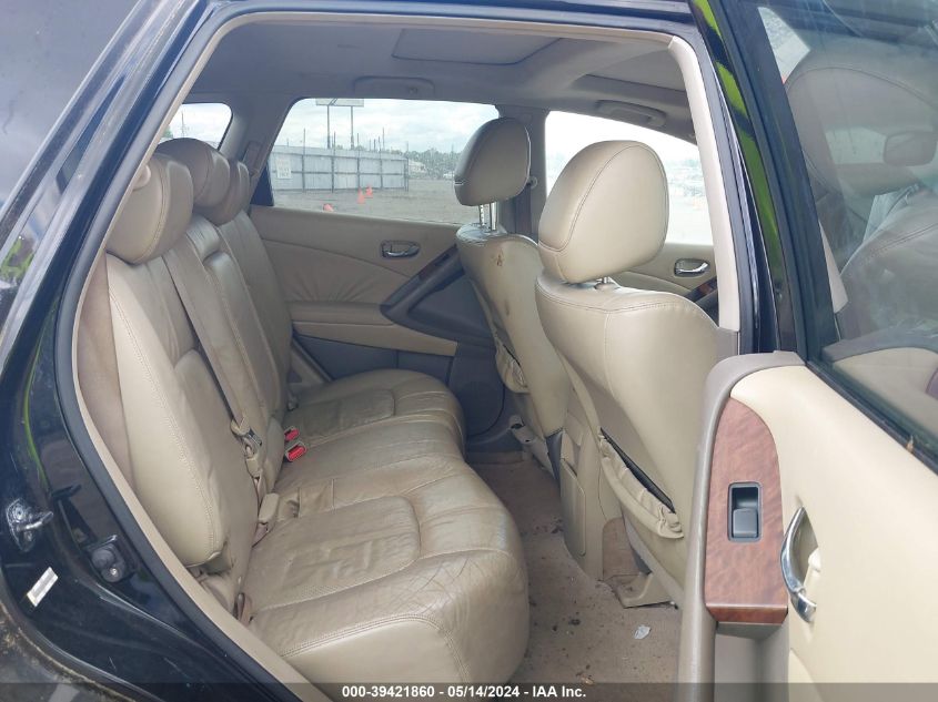 2009 Nissan Murano Le VIN: JN8AZ18W99W149630 Lot: 39421860