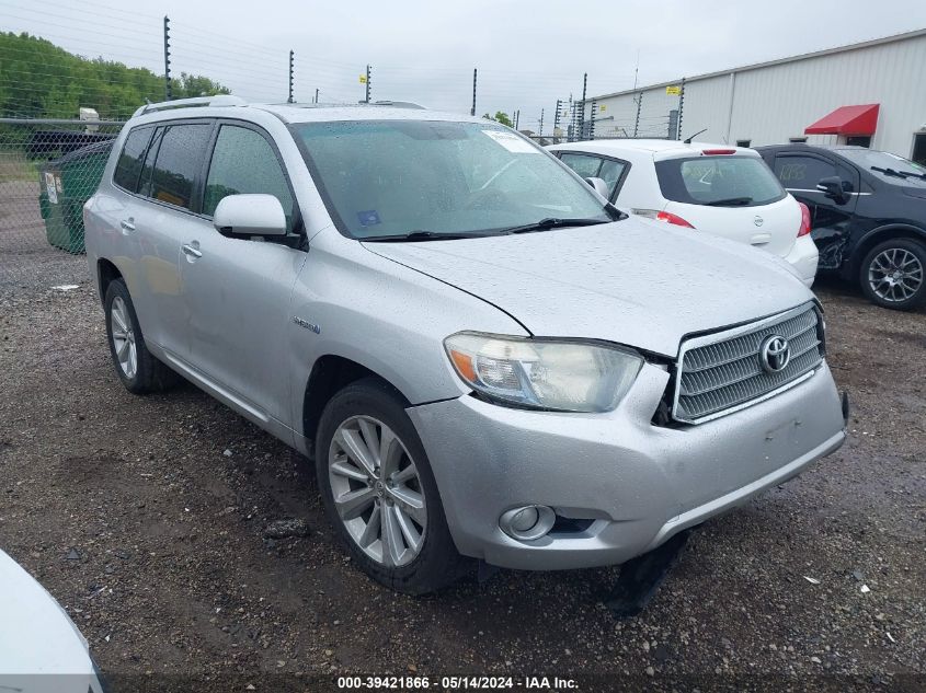 2008 Toyota Highlander Hybrid Limited VIN: JTEEW44A482022836 Lot: 39421866