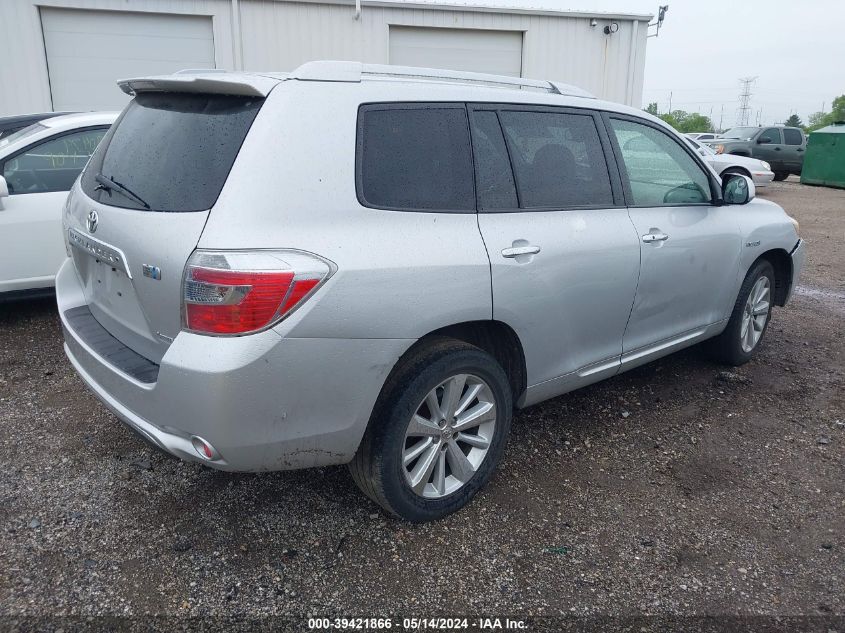 2008 Toyota Highlander Hybrid Limited VIN: JTEEW44A482022836 Lot: 39421866