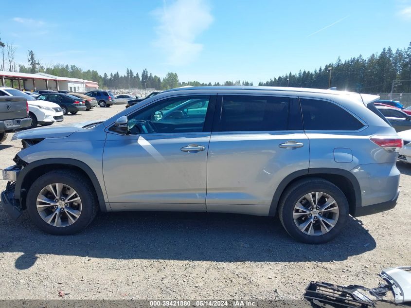 2015 TOYOTA HIGHLANDER XLE V6 - 5TDKKRFHXFS098951