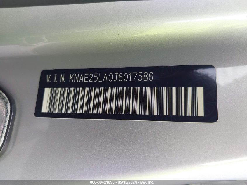 2018 Kia Stinger Premium VIN: KNAE25LA0J6017586 Lot: 39421898