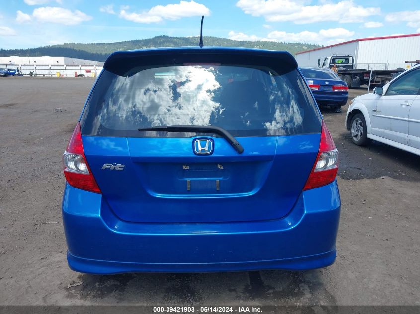 2007 Honda Fit Sport VIN: JHMGD37697S057311 Lot: 39421903