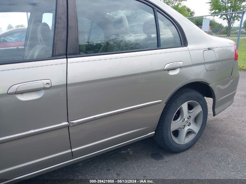 2004 Honda Civic Ex VIN: 2HGES26724H589295 Lot: 39421955