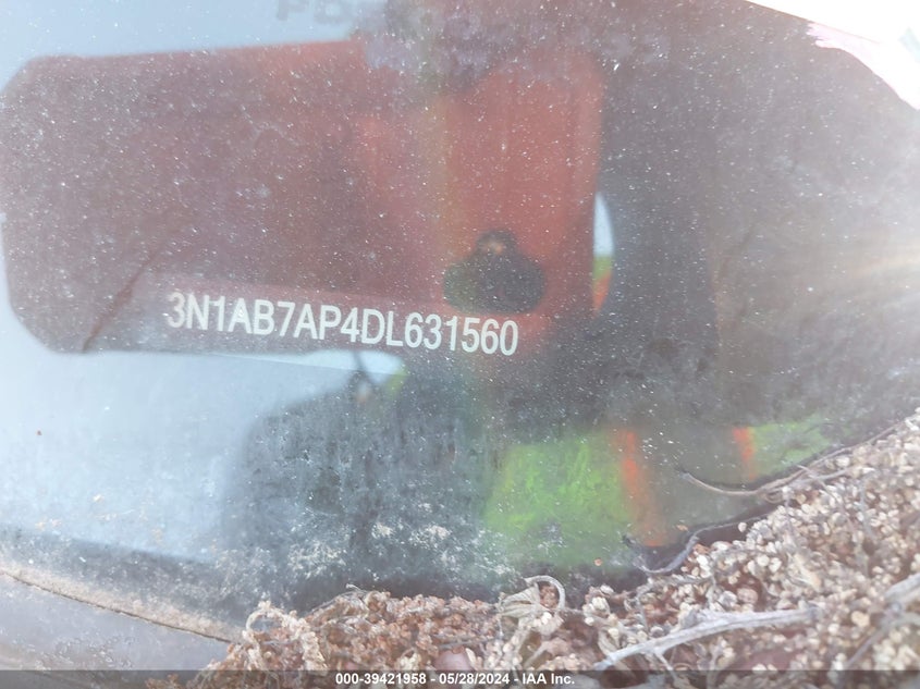 2013 Nissan Sentra Sr VIN: 3N1AB7AP4DL631560 Lot: 39421958