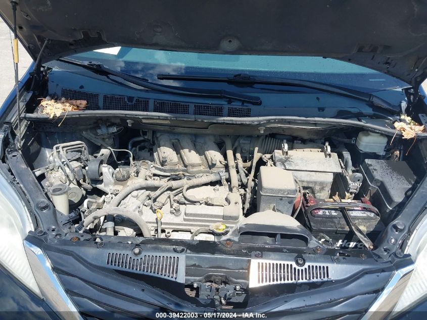 2012 Toyota Sienna Le V6 8 Passenger VIN: 5TDKK3DC0CS219048 Lot: 39422003