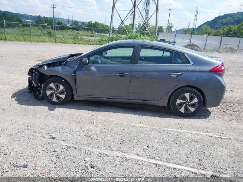 2018 Hyundai Ioniq Hybrid Sel VIN: KMHC75LC1JU064890 Lot: 39422011