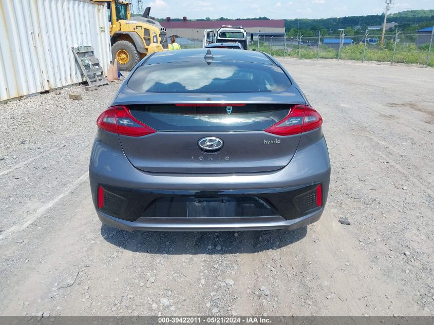 2018 Hyundai Ioniq Hybrid Sel VIN: KMHC75LC1JU064890 Lot: 39422011