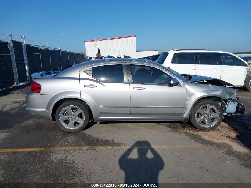 2013 Dodge Avenger Sxt VIN: 1C3CDZCB6DN622201 Lot: 39422035