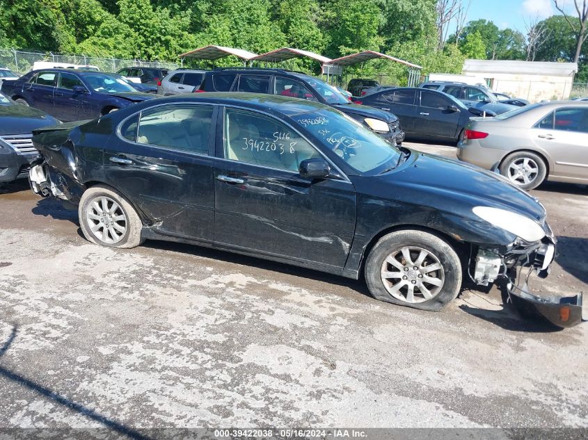 2004 Lexus Es 330 VIN: JTHBA30G640009715 Lot: 39422038