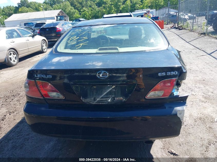 2004 Lexus Es 330 VIN: JTHBA30G640009715 Lot: 39422038