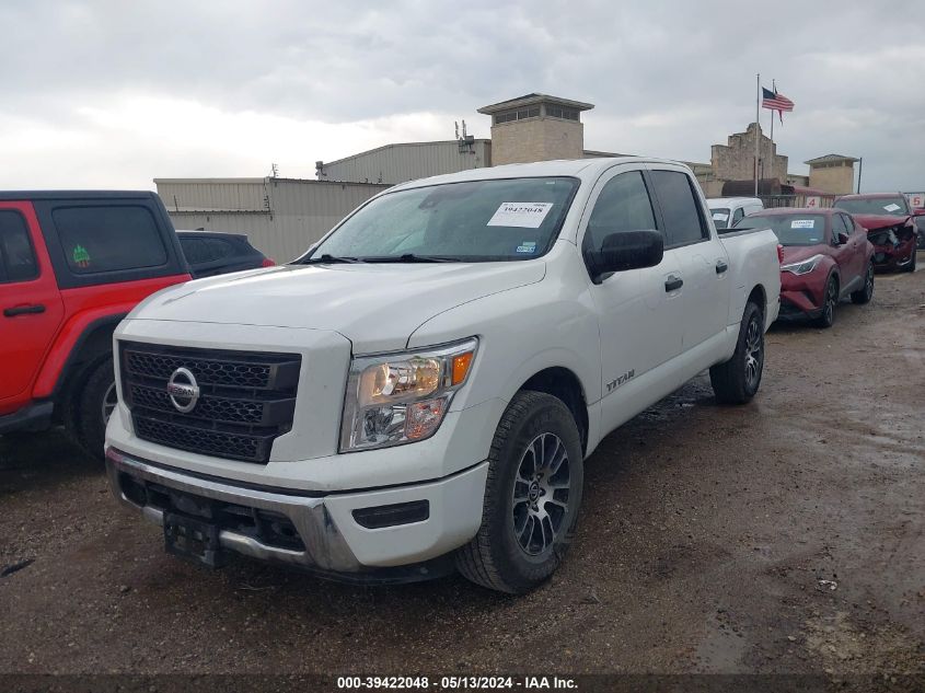 2022 Nissan Titan Sv 4X2 VIN: 1N6AA1EE7NN104911 Lot: 39422048