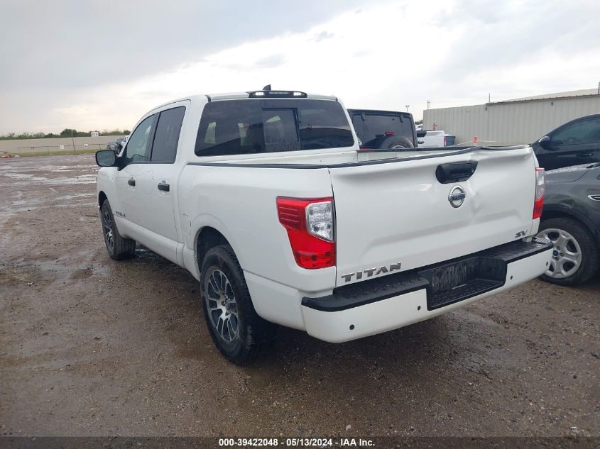 2022 Nissan Titan Sv 4X2 VIN: 1N6AA1EE7NN104911 Lot: 39422048