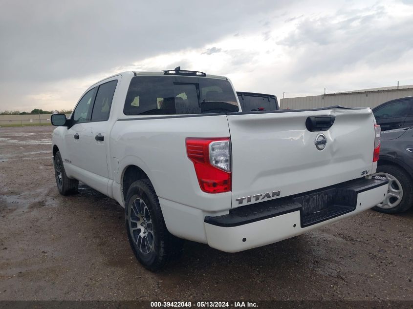2022 Nissan Titan Sv 4X2 VIN: 1N6AA1EE7NN104911 Lot: 39422048