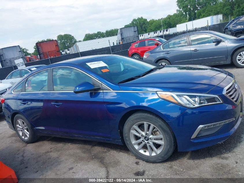 2015 Hyundai Sonata Se VIN: 5NPE24AF2FH205194 Lot: 39422122