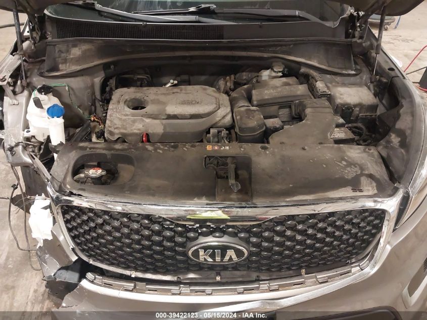 2017 Kia Sorento 2.4L Lx VIN: 5XYPGDA35HG248972 Lot: 39422123