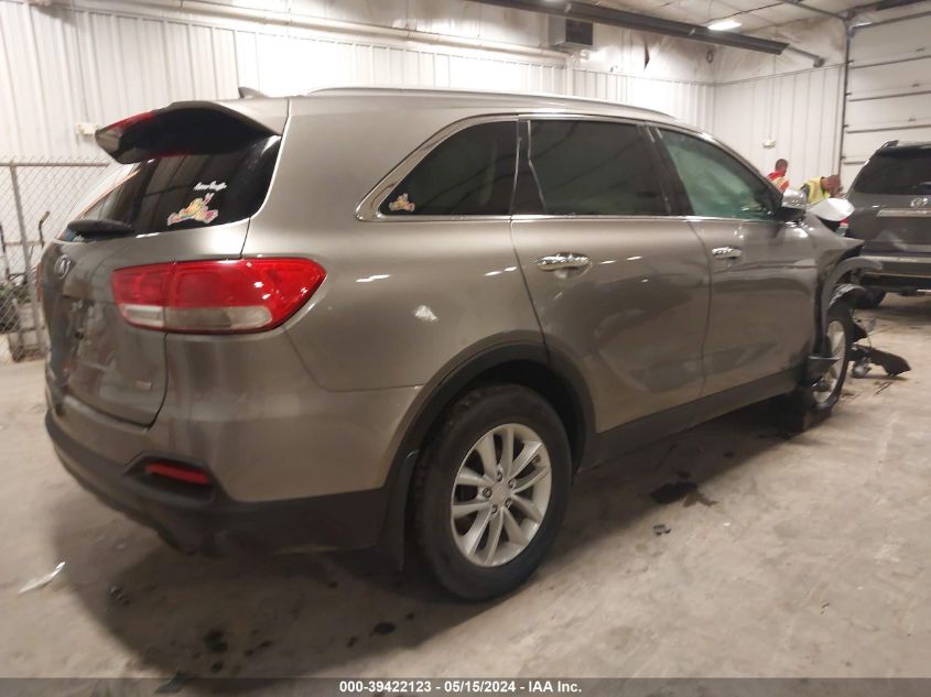 2017 Kia Sorento 2.4L Lx VIN: 5XYPGDA35HG248972 Lot: 39422123