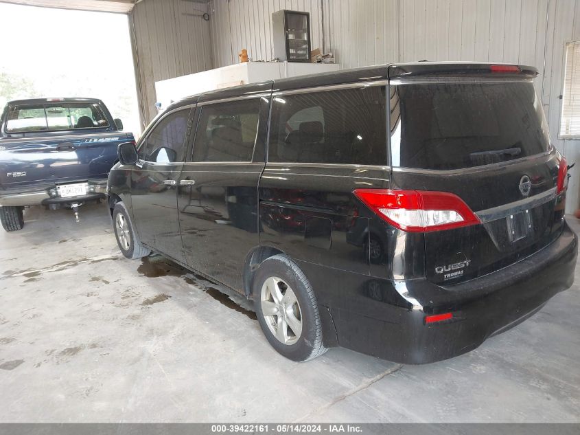 2015 Nissan Quest Sv VIN: JN8AE2KP4F9133624 Lot: 39422161