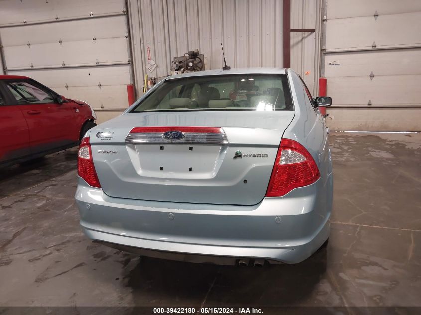 2010 Ford Fusion Hybrid VIN: 3FADP0L33AR256725 Lot: 39422180