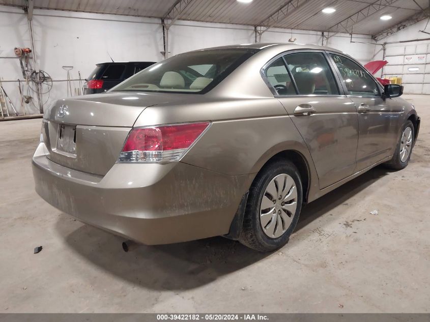 2010 Honda Accord 2.4 Lx VIN: 1HGCP2F3XAA007976 Lot: 39422182