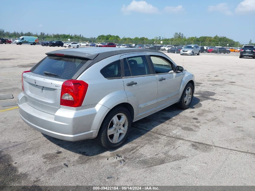 2007 Dodge Caliber Sxt VIN: 1B3HB48B77D562654 Lot: 39422184