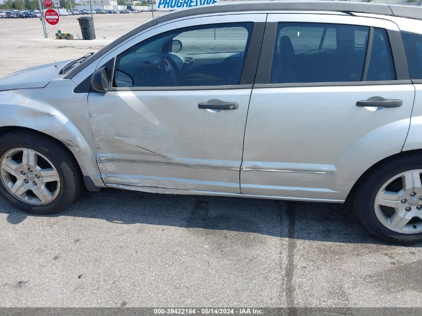 2007 Dodge Caliber Sxt VIN: 1B3HB48B77D562654 Lot: 39422184