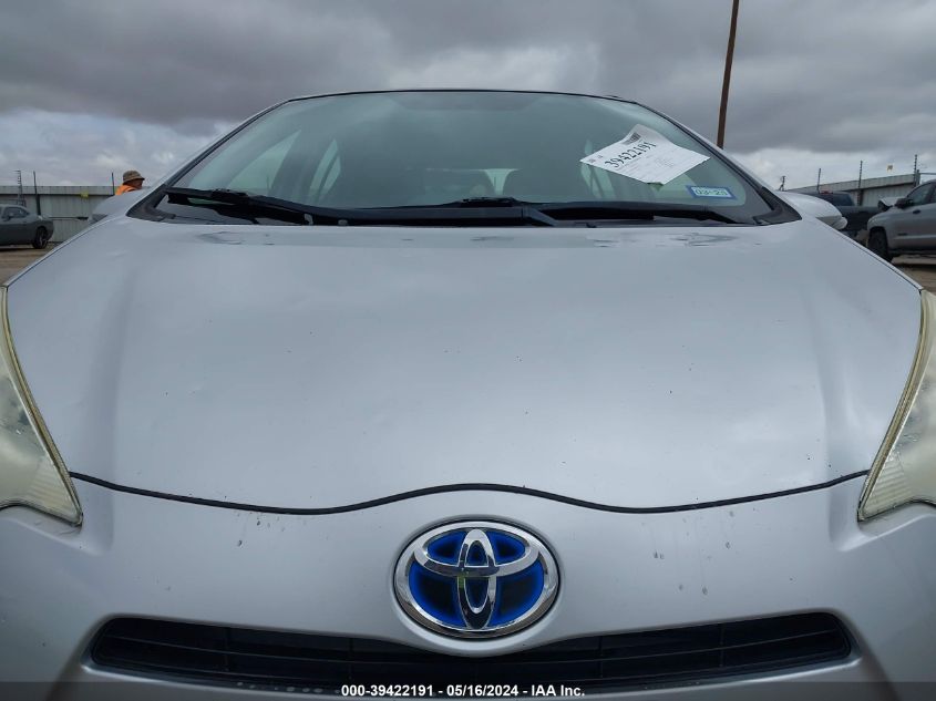 2014 Toyota Prius C Two VIN: JTDKDTB38E1558332 Lot: 39422191