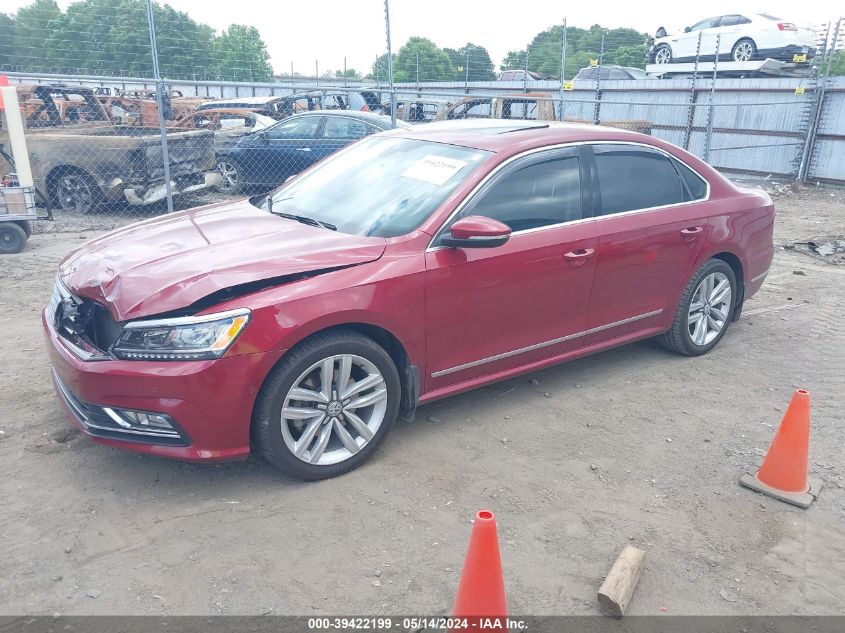 2017 Volkswagen Passat 1.8T Sel Premium VIN: 1VWCT7A38HC044650 Lot: 39422199