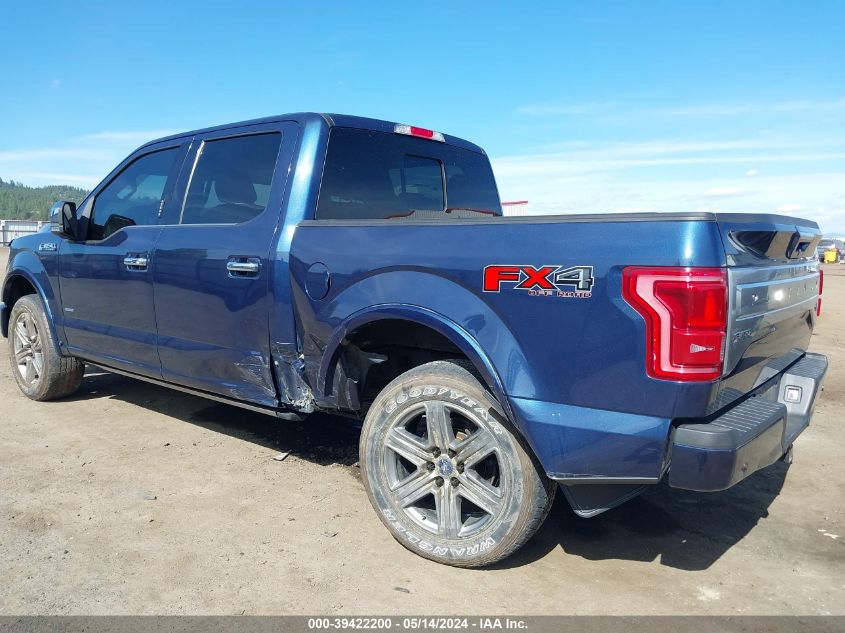 2015 Ford F-150 Platinum VIN: 1FTEW1EG9FFC24065 Lot: 39422200