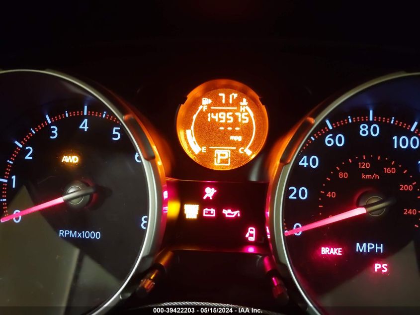 2010 Nissan Rogue Sl VIN: JN8AS5MV2AW609997 Lot: 39422203