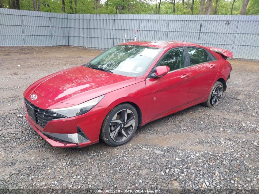 2021 Hyundai Elantra Sel VIN: KMHLN4AG2MU161297 Lot: 39422210