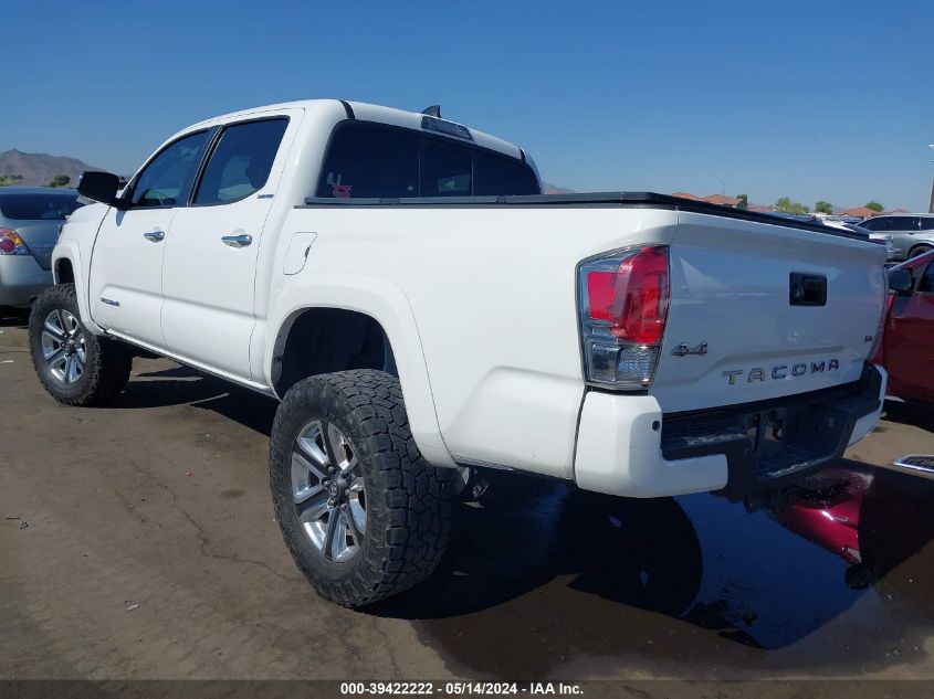 2016 Toyota Tacoma Limited VIN: 3TMGZ5AN9GM036384 Lot: 39422222