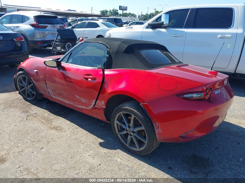 2017 Mazda Mx-5 Miata Grand Touring VIN: JM1NDAD79H0123203 Lot: 39422234