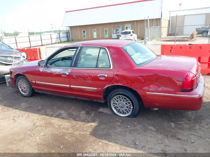 2000 Mercury Grand Marquis Gs VIN: 2MEFM74W7YX715553 Lot: 39422262