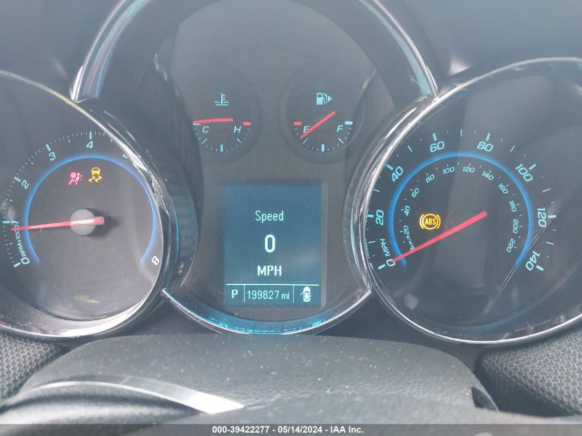 2012 Chevrolet Cruze 1Lt VIN: 1G1PF5SC4C7226564 Lot: 39422277