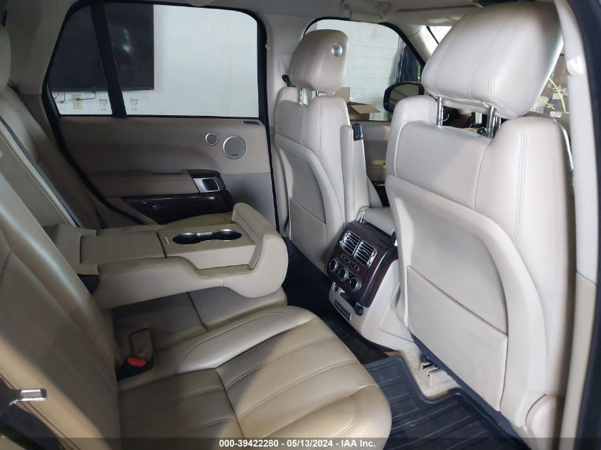 2015 Land Rover Range Rover 3.0L V6 Supercharged Hse VIN: SALGS2VF4FA213028 Lot: 39422280