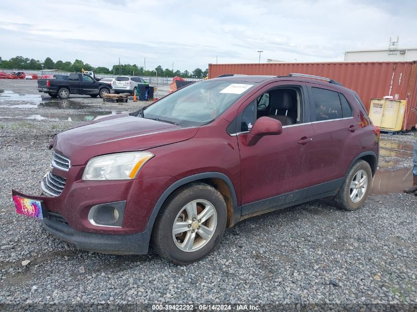 2016 Chevrolet Trax Lt VIN: 3GNCJLSB3GL222823 Lot: 39422292