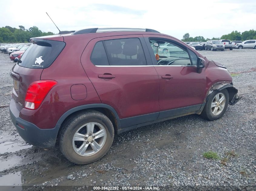 2016 Chevrolet Trax Lt VIN: 3GNCJLSB3GL222823 Lot: 39422292