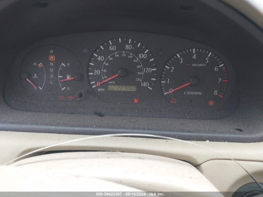 2000 Toyota Camry Solara Sle V6 VIN: 2T1CF28P0YC384100 Lot: 39422307