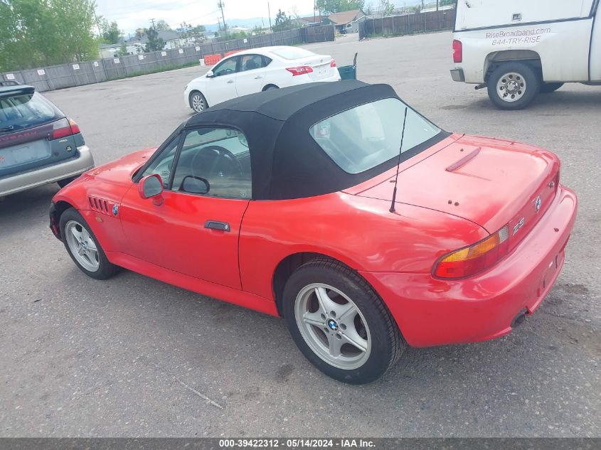 1997 BMW Z3 1.9L Roadster VIN: 4USCH7325VLB84463 Lot: 39422312