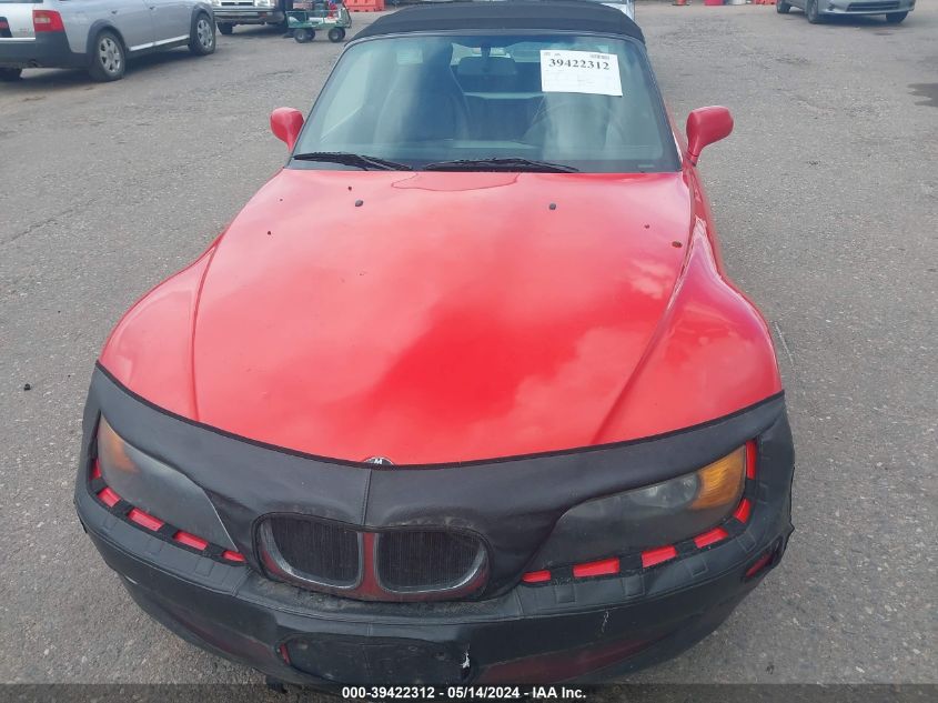 1997 BMW Z3 1.9L Roadster VIN: 4USCH7325VLB84463 Lot: 39422312