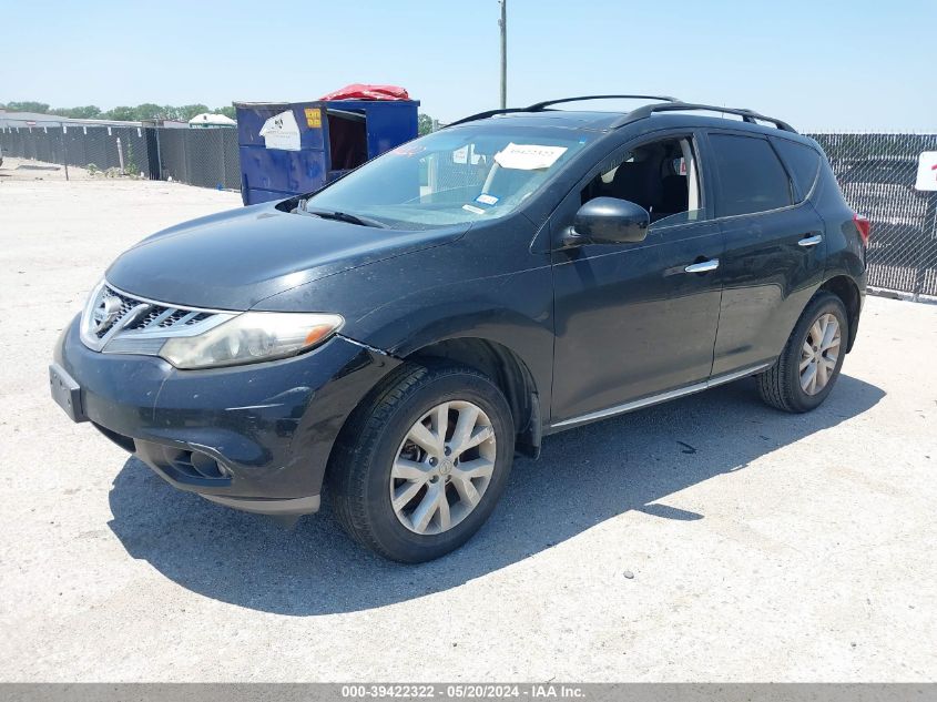 2012 Nissan Murano Sv VIN: JN8AZ1MU8CW105338 Lot: 39422322