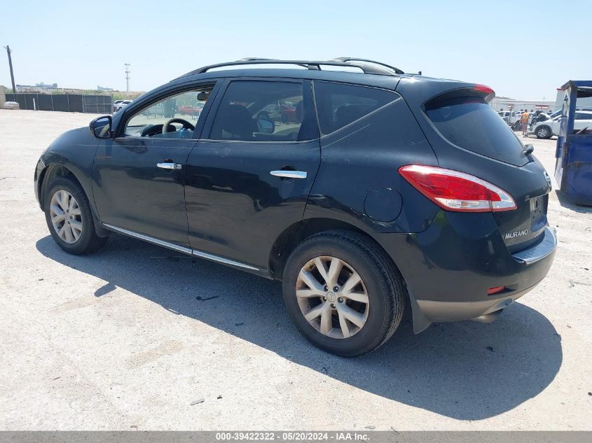 2012 Nissan Murano Sv VIN: JN8AZ1MU8CW105338 Lot: 39422322