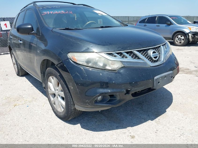 2012 Nissan Murano Sv VIN: JN8AZ1MU8CW105338 Lot: 39422322