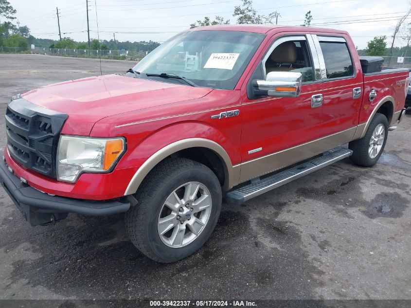 2012 Ford F-150 Lariat VIN: 1FTFW1ET7CFA53927 Lot: 39422337